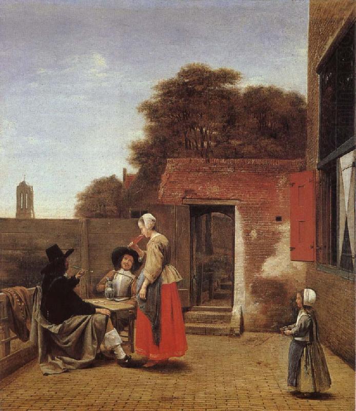 Pieter de Hooch Dutch gard china oil painting image